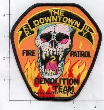 New York City Fire Patrol 2 Fire Patch V6 Skull 1