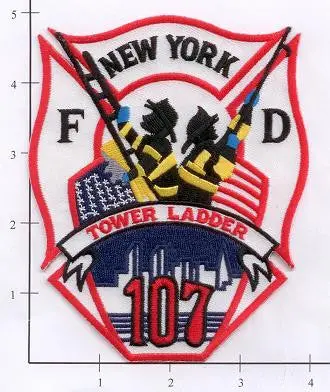 New York City Ladder 107 Fire Dept Patch V5 1