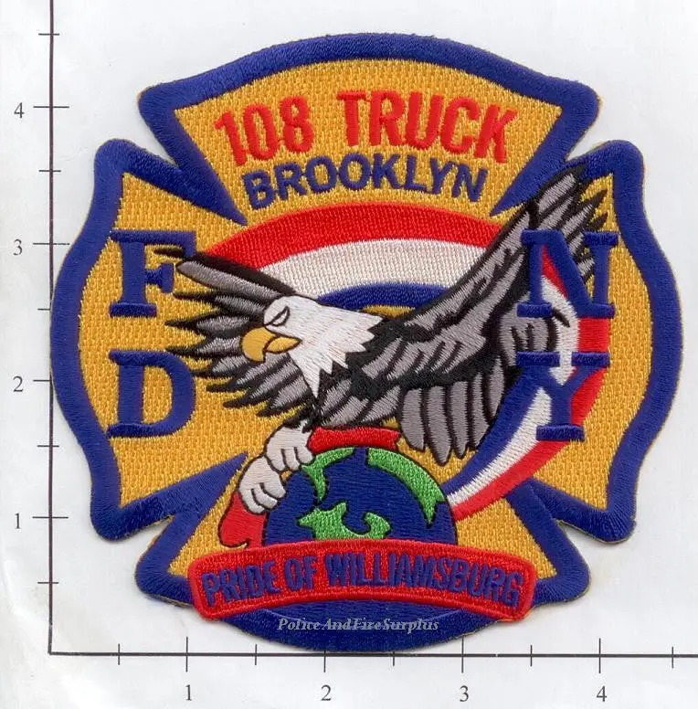 New York City Ladder 108 Fire Dept Patch V12 1
