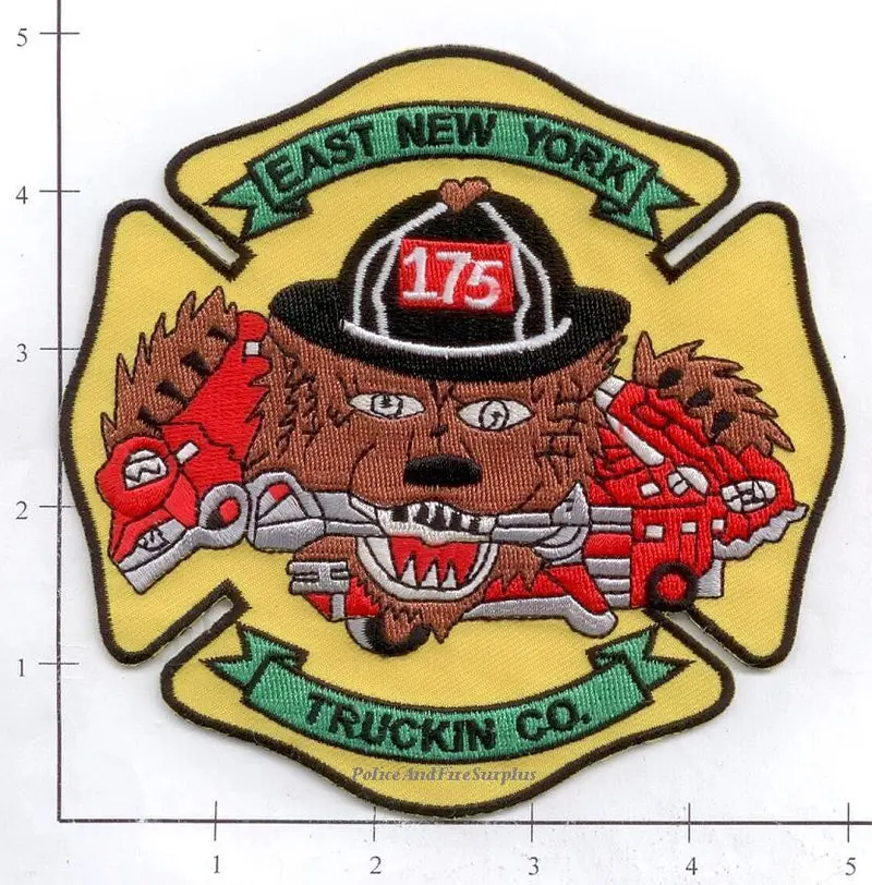 New York City Ladder 175 Fire Patch V3 Bear 1