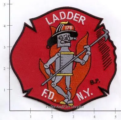 New York City Ladder 176 Fire Patch V7 Red 1