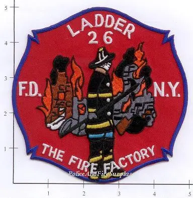 New York City Ladder  26 Fire Patch V4 Red 1