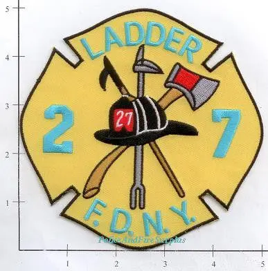 New York City Ladder  27 Fire Dept Patch V2 1
