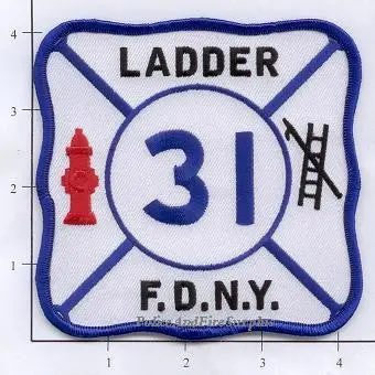 New York City Ladder  31 Fire Dept Patch V2 1
