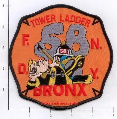 New York City Ladder  58 Fire Patch V2 Orange 1