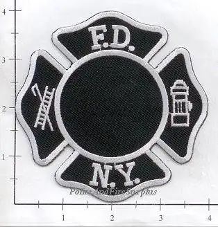 New York City Maltese Fire Patch V6 (Black Background) 1