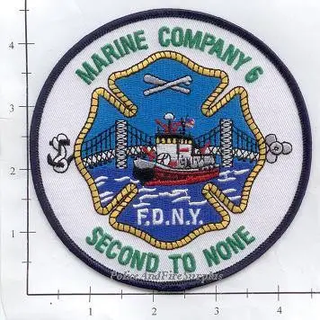 New York City Marine 6 Fire Dept Patch V13 Second To None 1