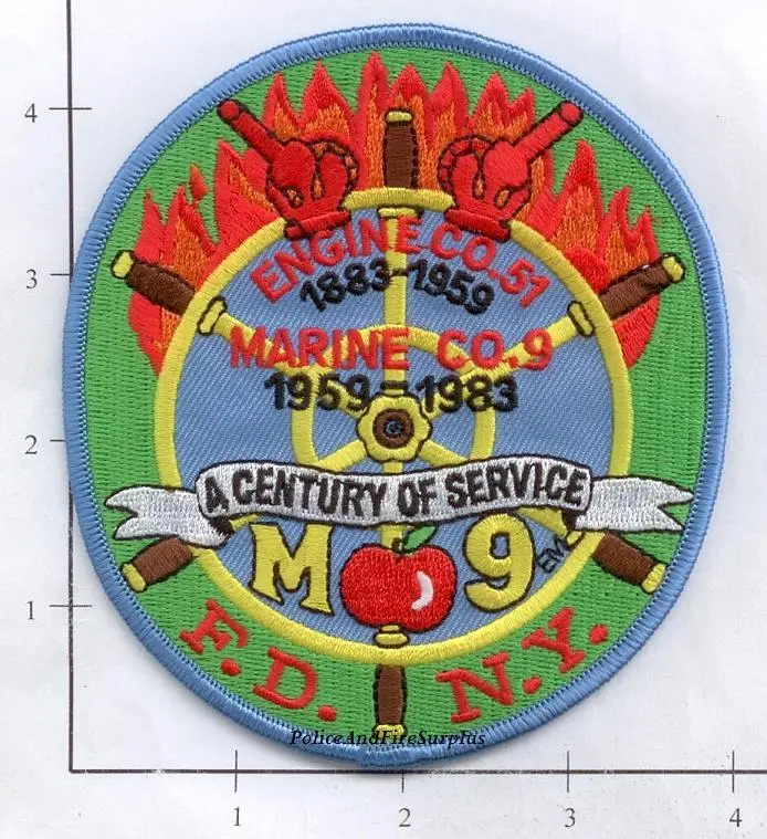 New York City Marine 9 Fire Patch Anniversary 1