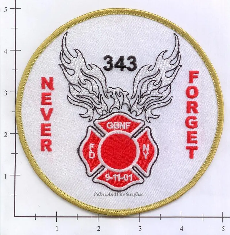 New York City Never Forget - Gone But Not Forgotten Fire Dept Patch 1