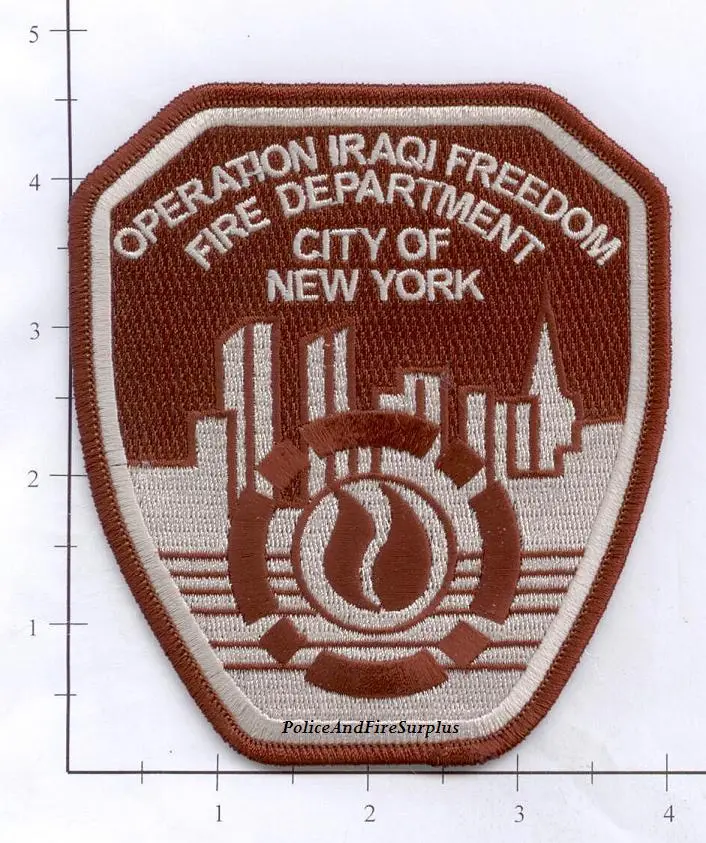 New York City Operation Iraqi Freedom Fire Dept Patch 1