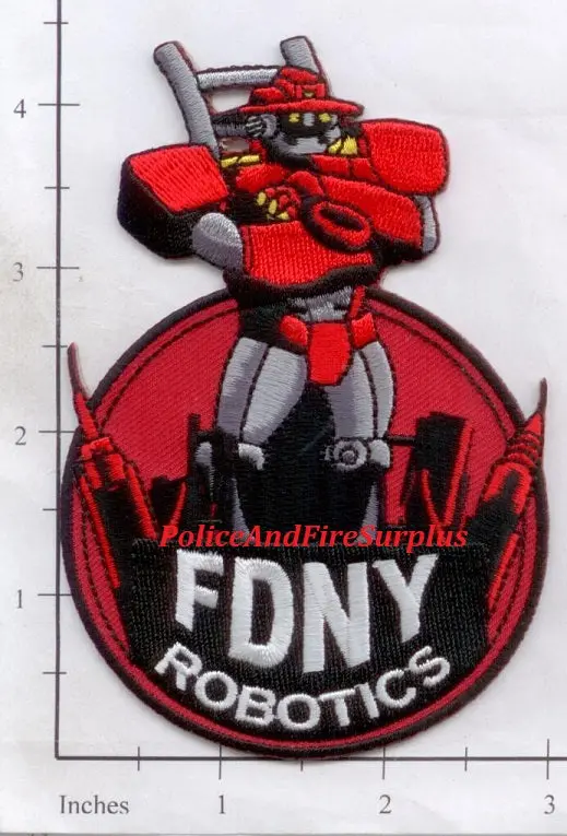 New York City Robotics Unit Fire Dept Patch 1
