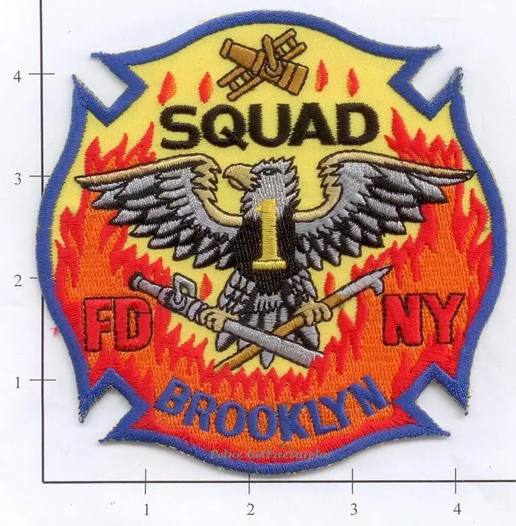 New York City Squad   1 Fire Dept Patch V6 1