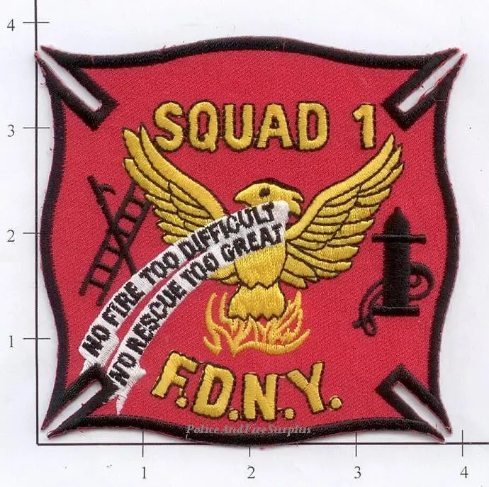 New York City Squad   1 Fire Patch V2 Red 1