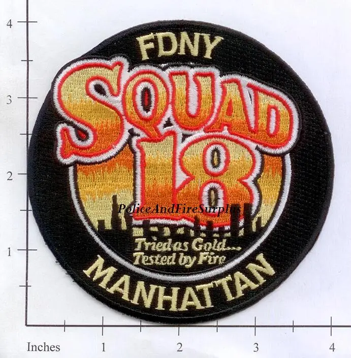 New York City Squad  18 Fire Patch V11 Capital Letters 1