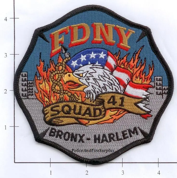 New York City Squad  41 Fire Dept Patch V2 1