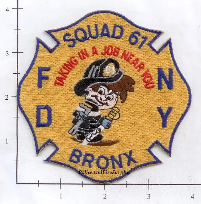 New York City Squad  61 Fire Patch V4 Maltese 1