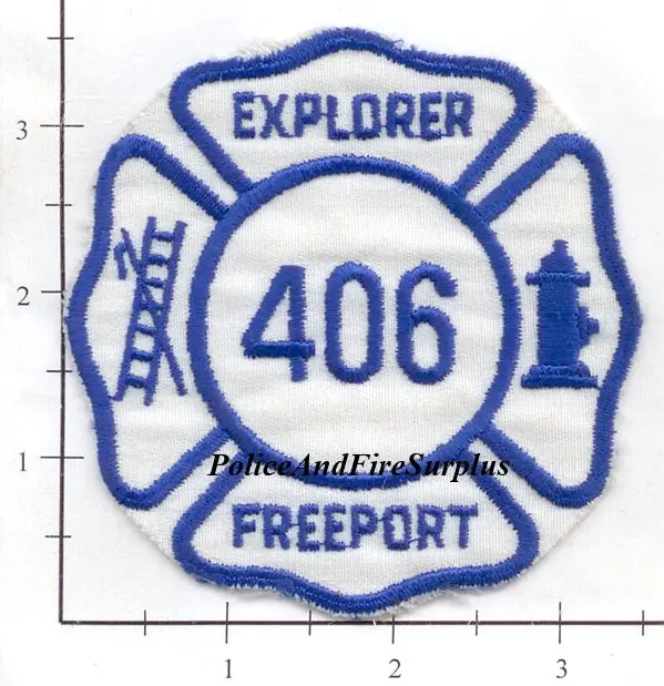New York - Freeport Explorer Post 406 Fire Dept Patch 1