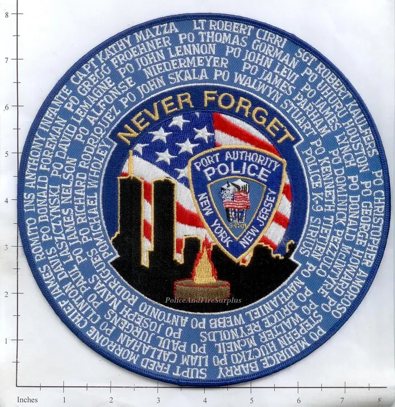 New York New Jersey Port Authority Never Forget Police Dept Patch 1