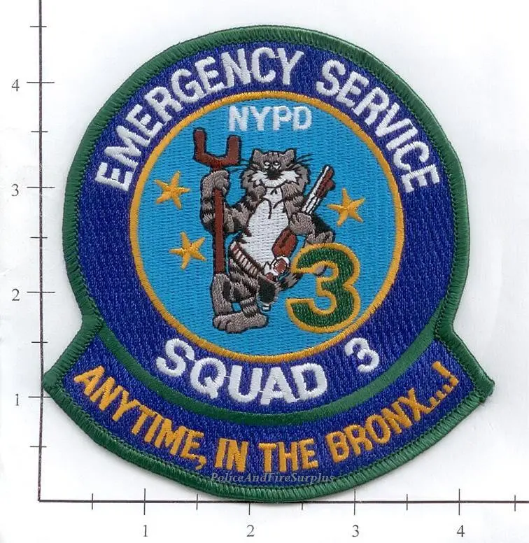 New York - New York City Emergency Service Unit Squad 3 Police Patch V1 1