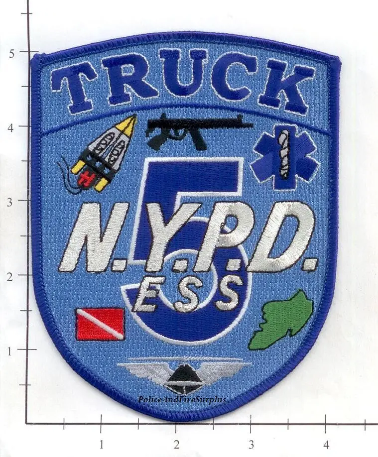 New York - New York City Emergency Service Unit Truck 5 Police Patch V2 1