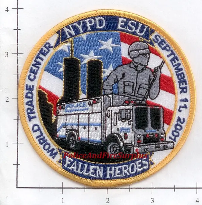New York - New York City Police Dept Patch Wtc 9-11 Patch V1 - Fallen Heroes 1