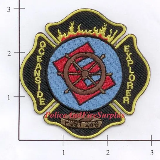 New York - Oceanside Explorer Post 246 Fire Dept Patch 1