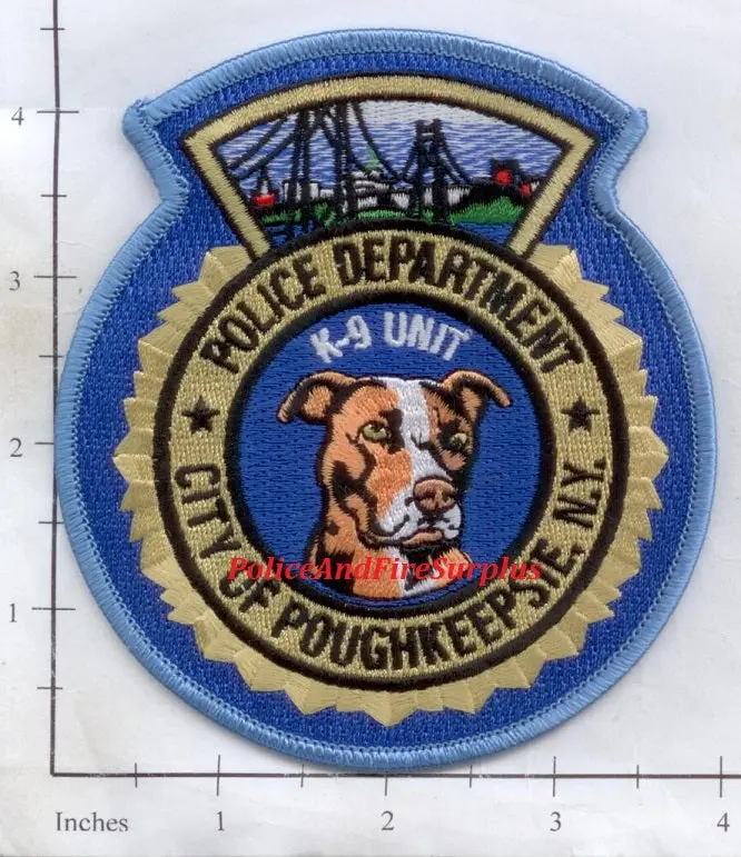 New York - Poughkeepsie K-9 Police Dept Patch 1
