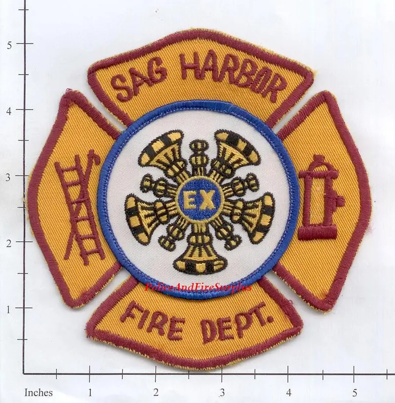 New York - Sag Harbor Fire Dept Ex Chief Patch V1 1