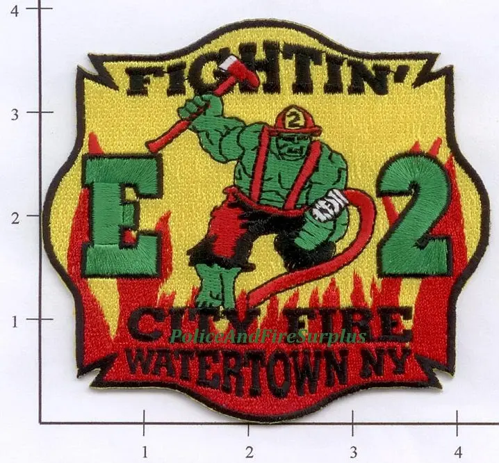 New York - Watertown Engine 2 Fire Dept Patch 1