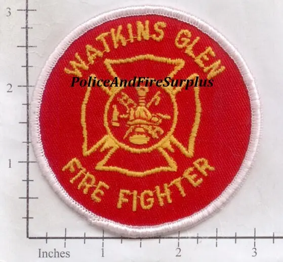 New York - Watkins Glen Fire Fighter Fire Dept Patch 1