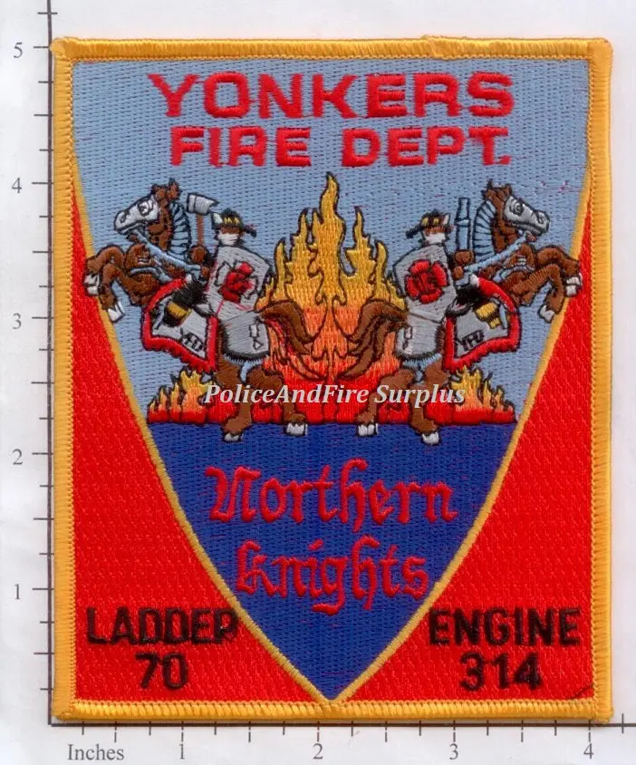 New York - Yonkers Engine 314 Ladder 70 Fire Dept Patch 1