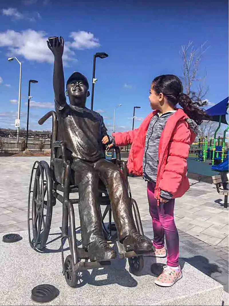 Noah's Inclusive Wheelchair Statue 1