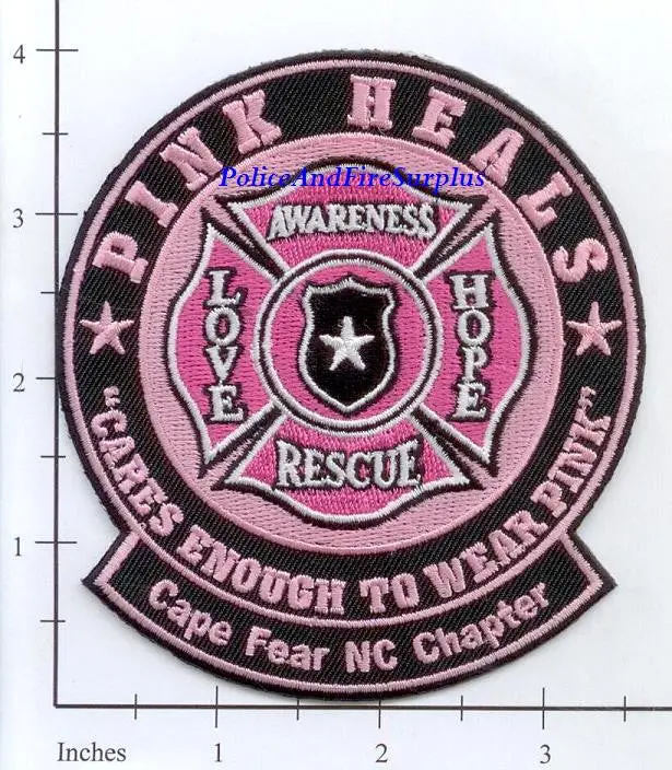 North Carolina - Cape Fear Pink Heals Fire Dept Patch 1