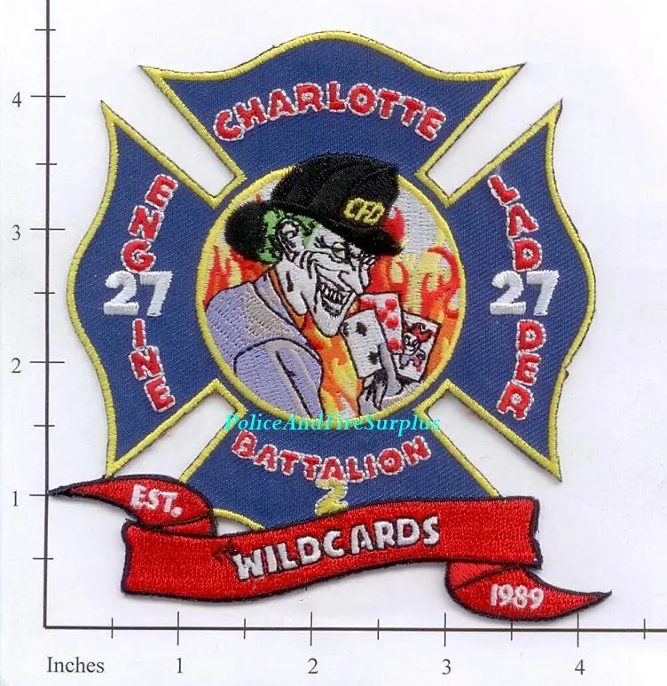 North Carolina - Charlotte Engine 27 Ladder 27 Fire Dept Patch 1