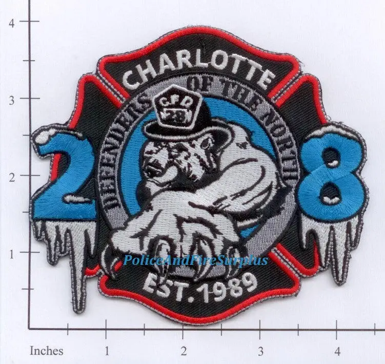 North Carolina - Charlotte Engine 28 Ladder 28 Fire Dept Patch 1