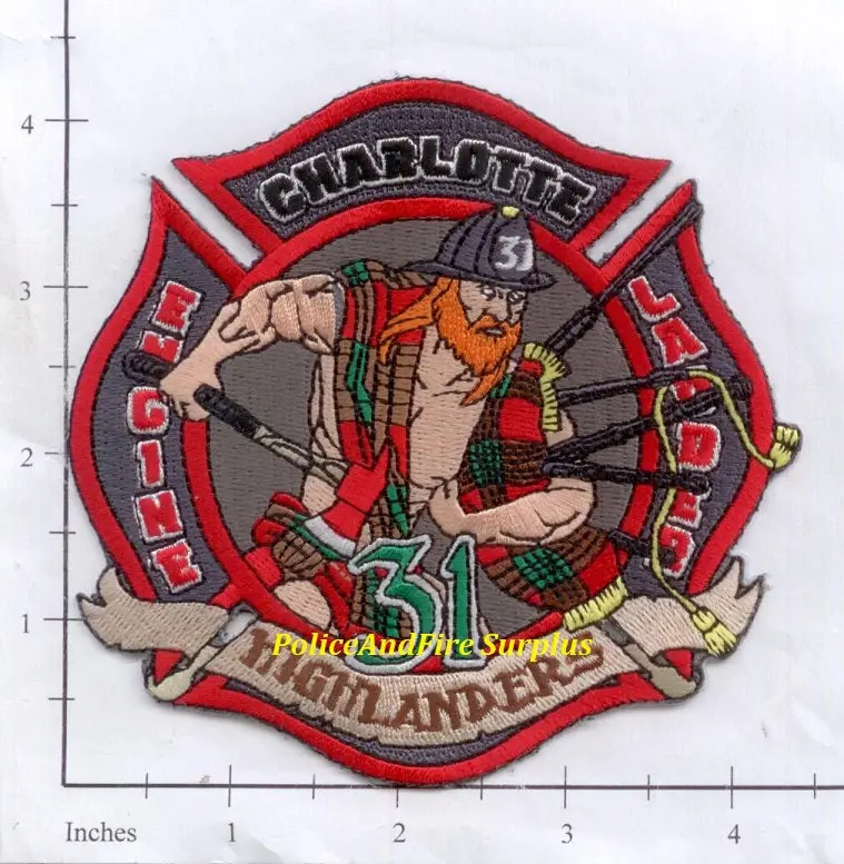 North Carolina - Charlotte Engine 31 Ladder 31 Fire Dept Patch 1