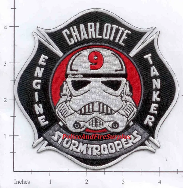 North Carolina - Charlotte Engine  9 Tanker 9 Fire Dept Patch 1