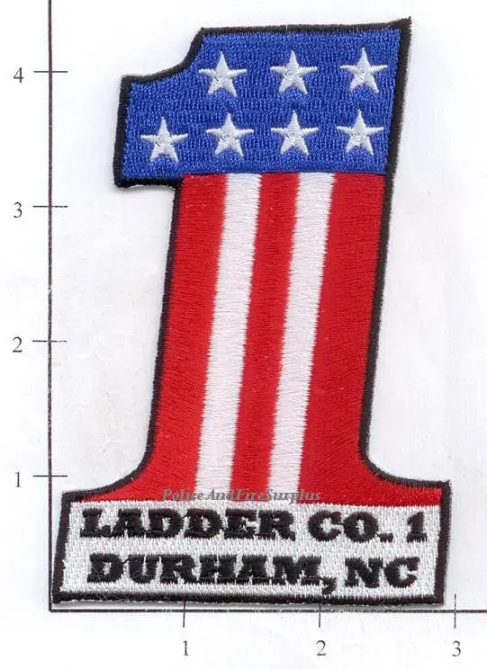 North Carolina - Durham Ladder 1 Fire Dept Patch 1