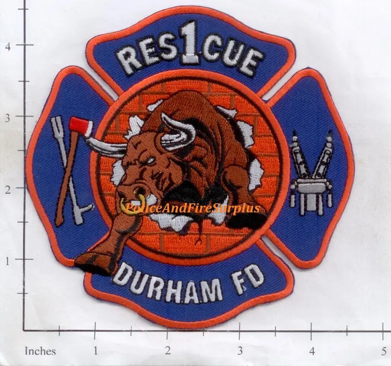 North Carolina - Durham Rescue 1 Fire Dept Patch 1