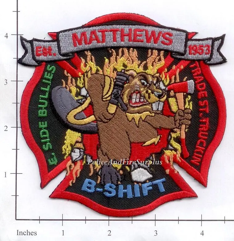 North Carolina - Matthews B-Shift Fire Dept Patch 1