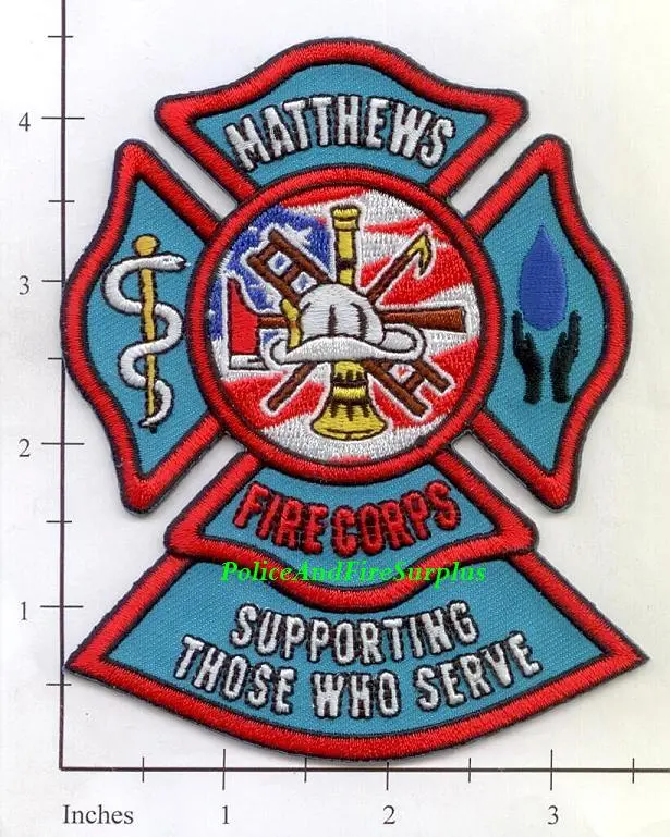 North Carolina - Matthews Fire Corps Fire Dept Patch 1