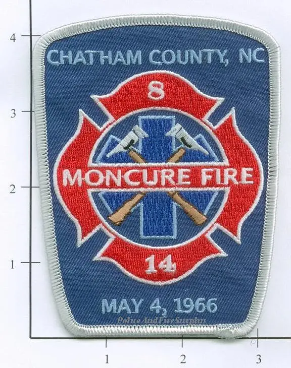 North Carolina - Moncure, Chatham County Fire Dept Patch 1