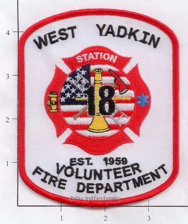 North Carolina - West Yadkin Volunteer Company 18 Fire Dept Patch V1 1