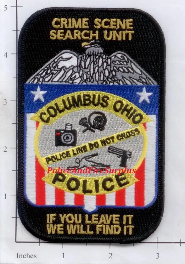 Ohio - Columbus Crime Scene Search Unit Police Dept Patch V1 1