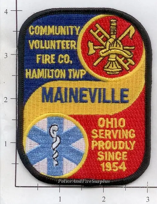 Ohio - Maineville Community Volunteer Fire Company Patch V1 1