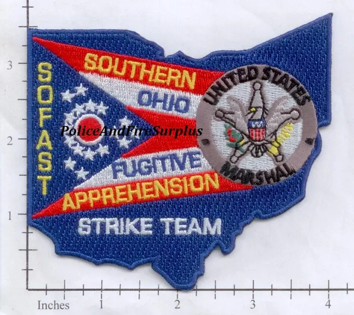 Ohio - Southern Ohio Fugitive Apprehension Strike Team Us Marshal Police Dept Patch 1