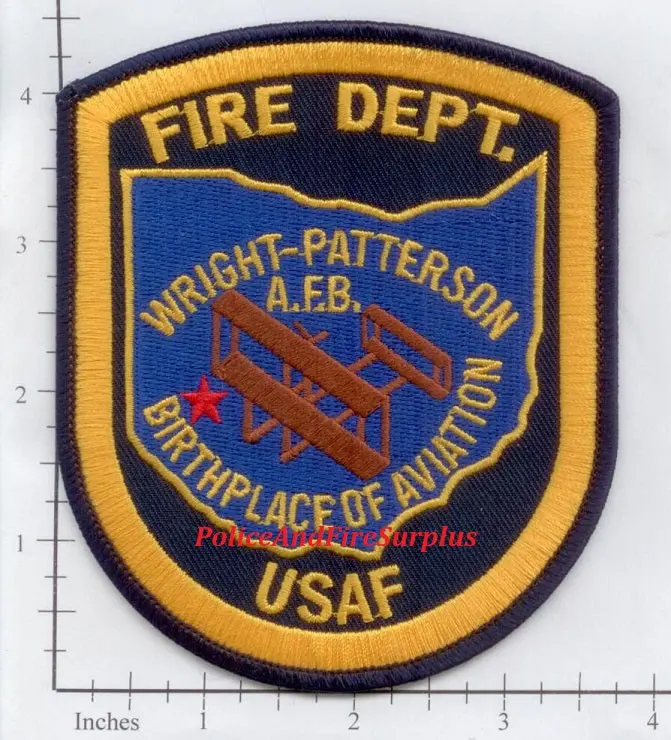 Ohio - Wright Patterson Air Force Base Fire Dept Patch 1