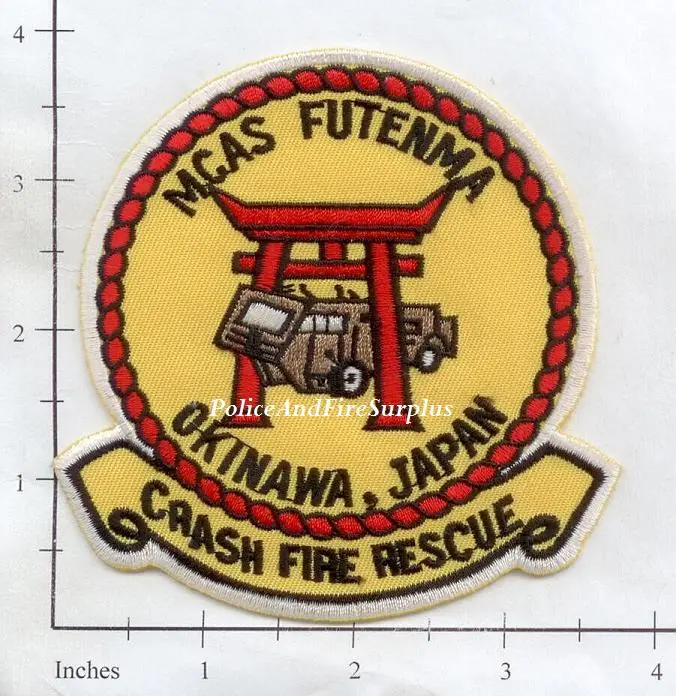 Okinawa - Futenma Marine Corps Air Station Crash Fire Rescue Fire Dept Patch 1