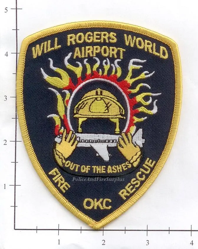Oklahoma - Will Rogers World Airport Fire Rescue Fire Dept Patch 1