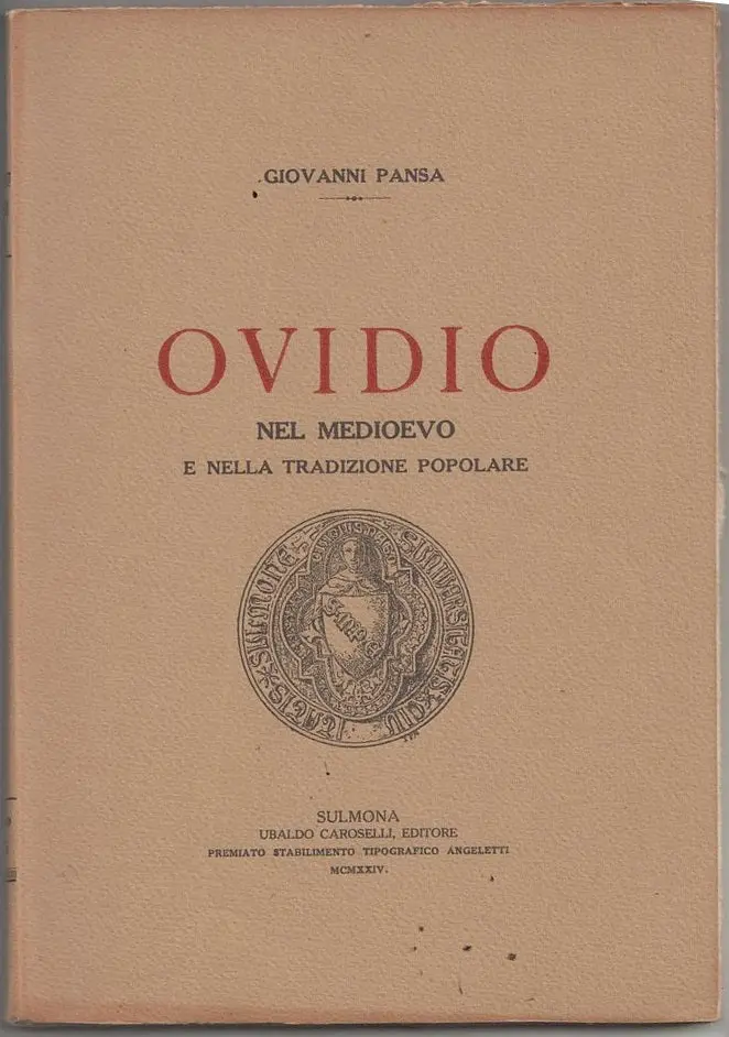 Ovidio Nel Medioevo E Nella Tradizione Popolare 1